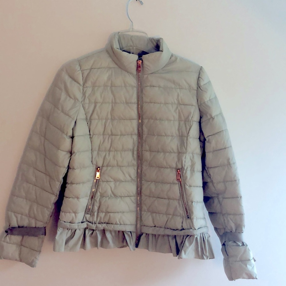 Puffer coat greyge